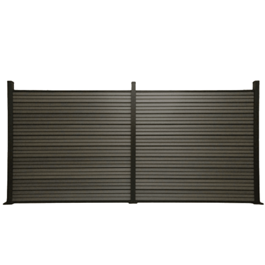 Slatted Luxe Fence Kit - Grey