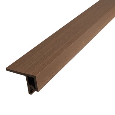 Linear Slatted Teak 3.6m Start/End Trim