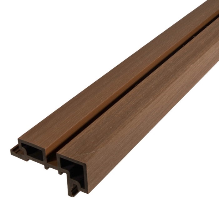 Linear Slatted Teak 2.9m Outside Corner Trim