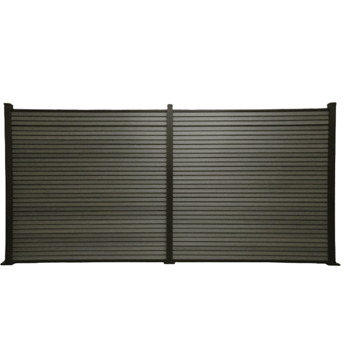 Slatted+ Fence Kit - Grey